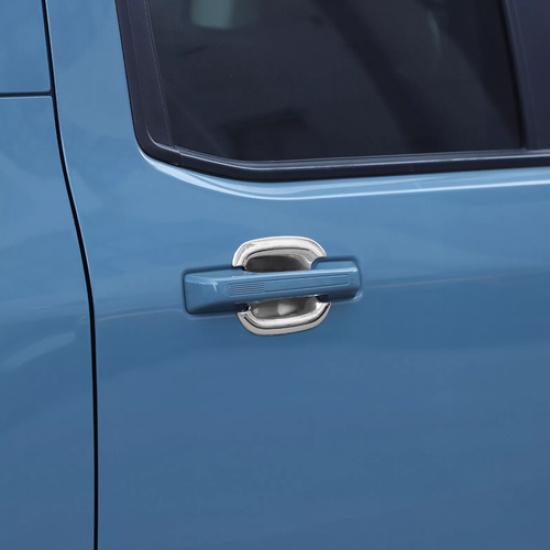 For Ford Maverick -2025 ABS Chrome Exterior Door Handle Bowl Cover Trim 4PCS
