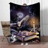 Flannel Throw Blanket Magic Themed Decor HD Digital Print,suitable for Sofas,beds,offices,travel,camping Chairs,warm Blanket