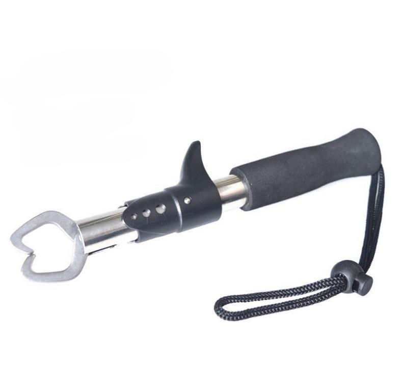 Fish Control Device Stainless Steel Belt Weighing with Ruler Fish Lock Fish Clamp Fish Catch Device Fish Clamp Fishing Gear