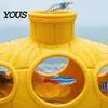 Aquarium Hiding House 3D Printed Hollow Submarine Fish Tank Decorations, Shrimp Hideout Breeding Ornament, Cave Shelter for Betta Lizards