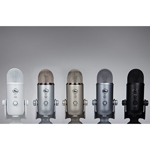 Blue Microphones Yeti USB Microphone, Black, 2070, 4 Directional Modes