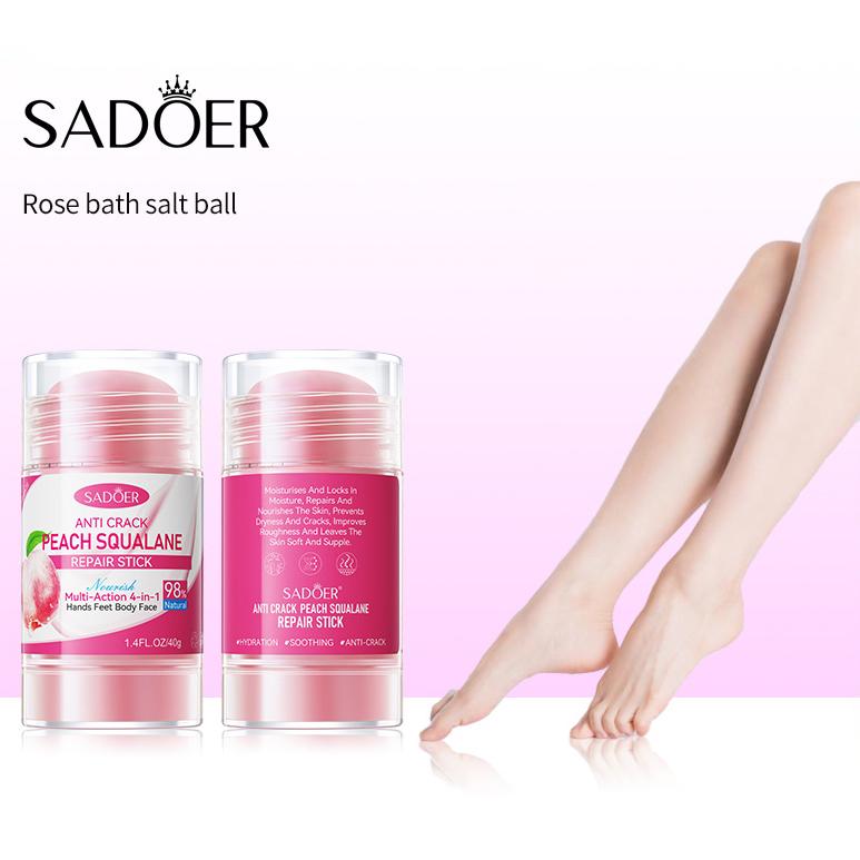 Crema per i piedi ultra-idratante per talloni secchi e screpolati - 40 g - Arricchita con vitamina E e glicerina Senza alcol Fitosqualene - Ammorbidisce e nutre la pelle