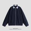 Retro Jacket Men's Spring and Autumn Plaid Lapel Pure Cotton Work Clothes Washing Old Jacket Loose Top