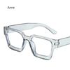 Thick Edged Square Computer Eyeglass Women Men Anti Blue Light Plain Glasses Vintage Colorful Oversized Optical Eyeglasses