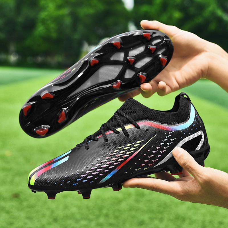 Youth Adult Soccer Cleats TF AG Studs Turf Grass Field Training Match Lightweight Low-Cut Football Shoes
