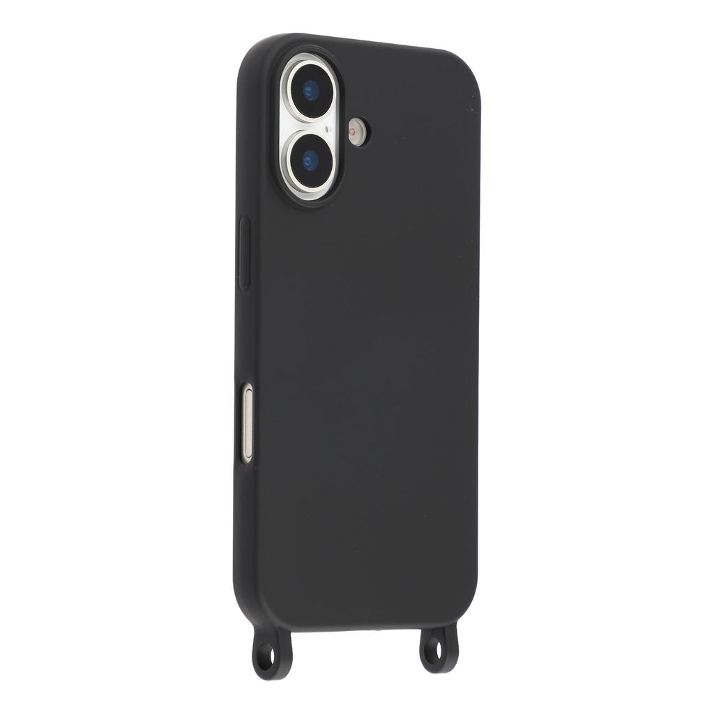 Für iPhone 17 Hülle Flüssigsilikon Schutzhülle mit Umhängeband