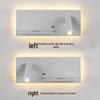 Minimalist LED Bedside Wall Light with Wireless Charger & USB Reading Light