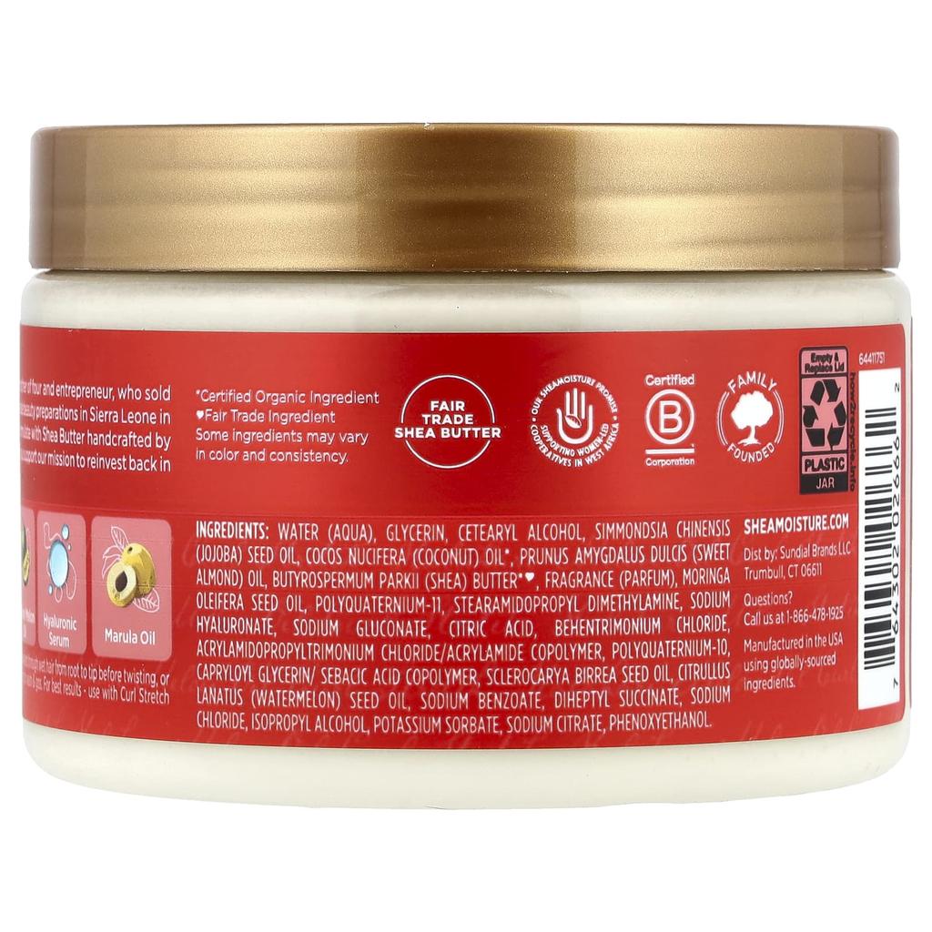 SheaMoisture Curl Stratch, Multitasking Volume Cream, Type 4 Hair, Kalahari Melon Oil, 325 Ml (11 Fl Oz)