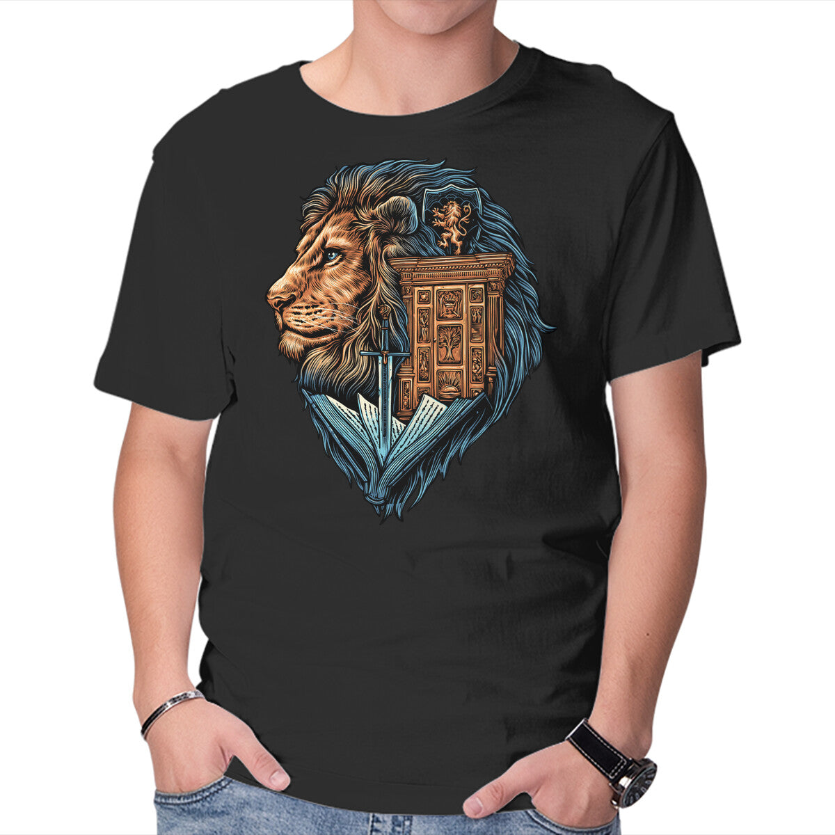Unisex Crew Neck T-Shirt Love And Fantasy Graphic Short Sleeve Casual Tee XS