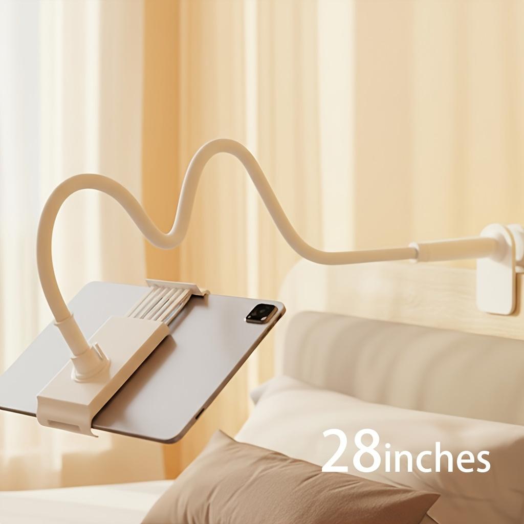 Flexible Gooseneck Phone & Tablet Stand, 360° Rotatable, for 4-10 Inch Devices White
