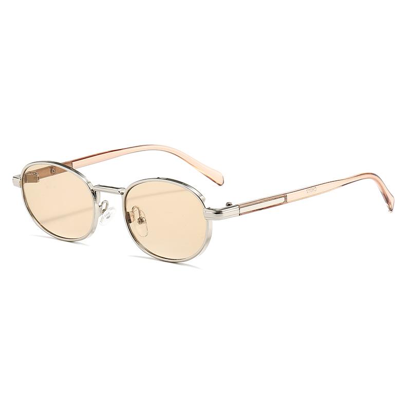 Xiaomi Vintage Small Oval Sunglasses for Men Women UV400 Alloy Frame Multi Color Retro Street Daily Shades