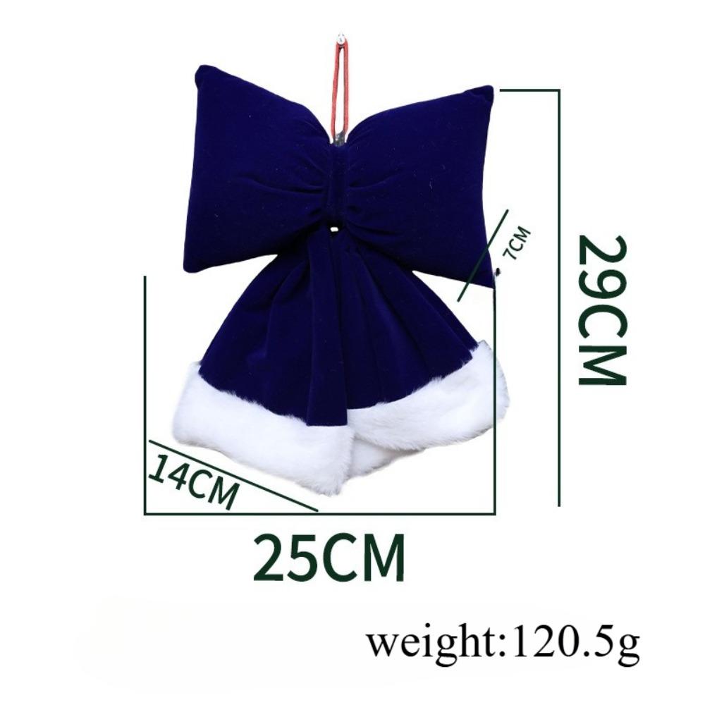 Christmas Plush Bow, Handicrafts, Scene Decoration Props, Christmas Tree Ornaments, Decorations, Christmas Gift, Stocking Stuffers