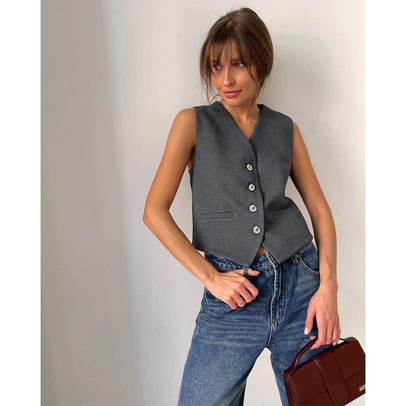 Fashion Style Summer New Arrival Fashion All-Match Sleeveless Waistcoat Vest Pants Suit Tank Top Pants Set