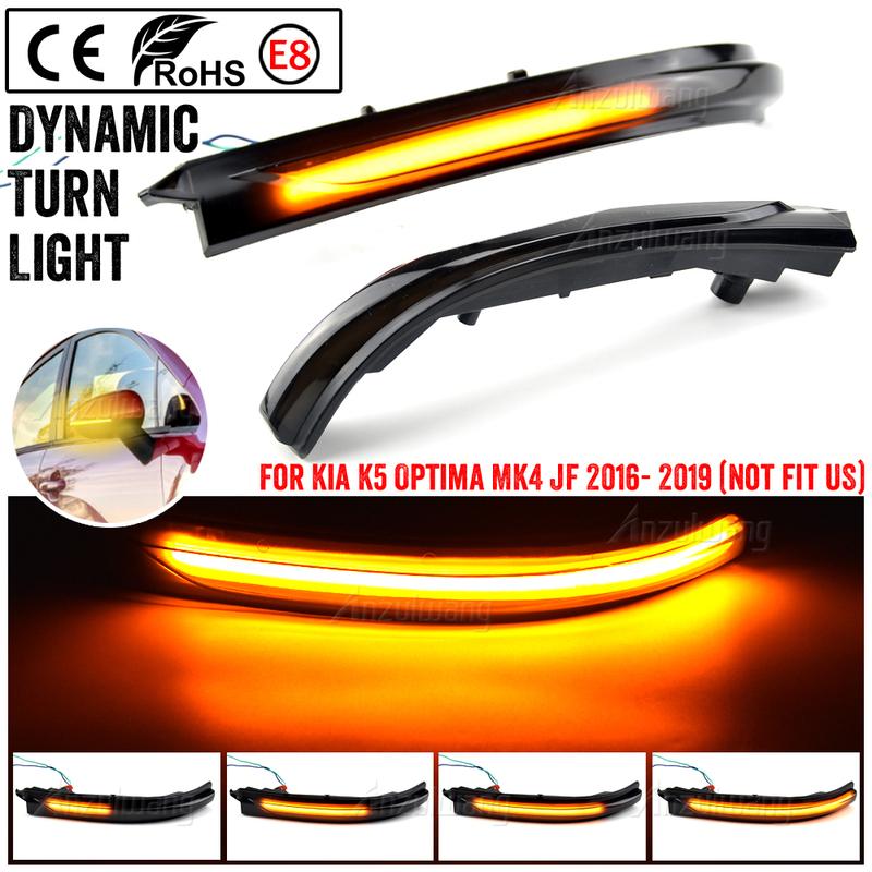 Side Rear Mirror Light For Kia K5 Optima MK4 JF 2016 2017 2018   Superb LED Blinker Dynamic Turn Signal Light
