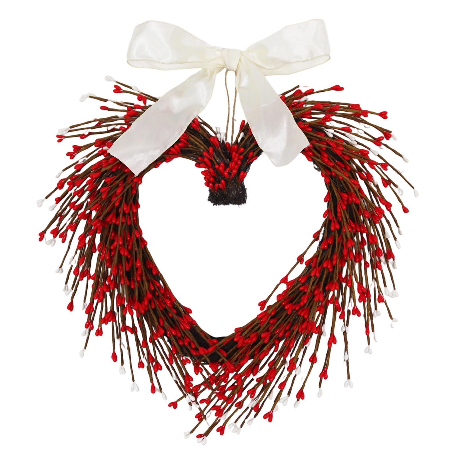 

Valentine s Day Wreath, Festive Decoration, Door Hanging One Size червоний