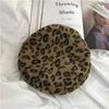 Beret Print Leopard Hat For Women Men Winter Fall Warm And Retro Stylish