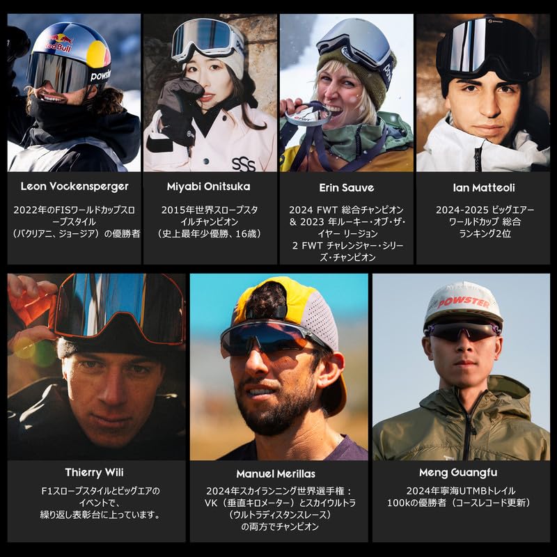 Powster und Ski-Goggles mit SPXTRA-Technologie UV Passend über austauschbare Goggle Magnetische Ski, Snowboard, [Hochpräzisionslinsen, Schutz,