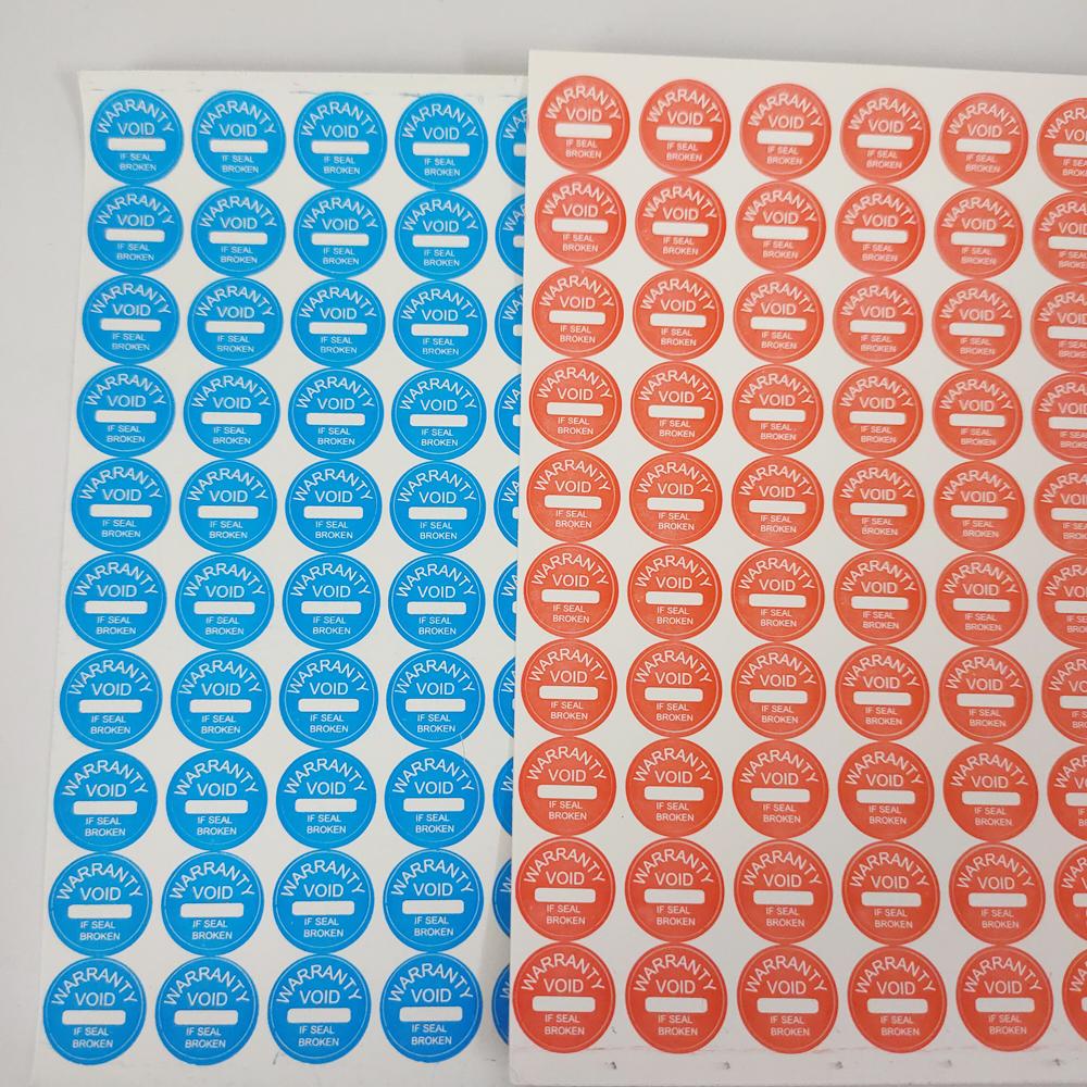 1000pcs/Lot Diameter 10mm Warranty Label Sticker Void If Seal Broken Damaged