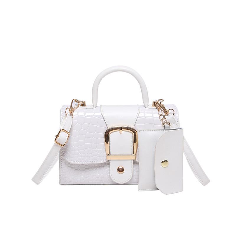 Chic And Versatile Crocodile Texture Handbag For Women With Simple Urban Style