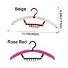 4 Pieces Plastic 3-in-1 Clothes Drying Rack Windproof Hanging Shoe Drying Rack Save Space Anti-slip Folding Clothes Hanger