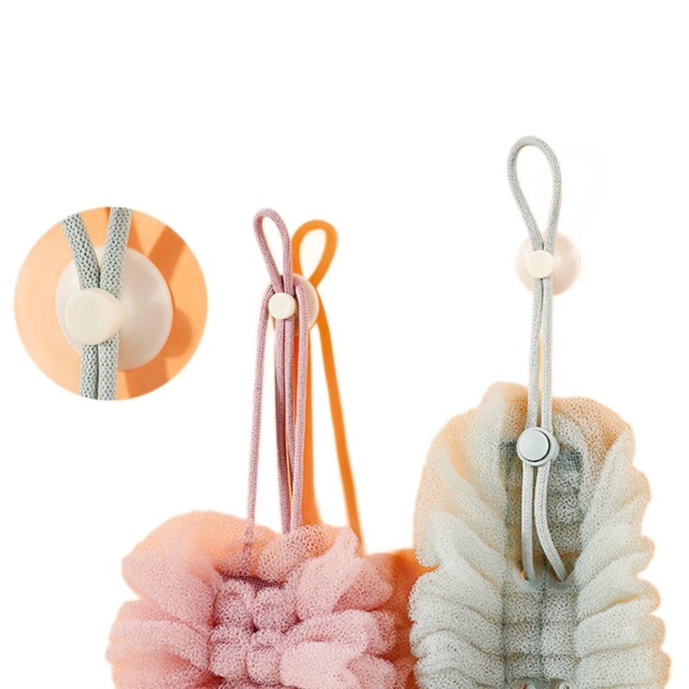 Reusable Back Exfoliating Scrubber 2in1 Bubble Bath Balls Scrubbing Back Strap  Household Use