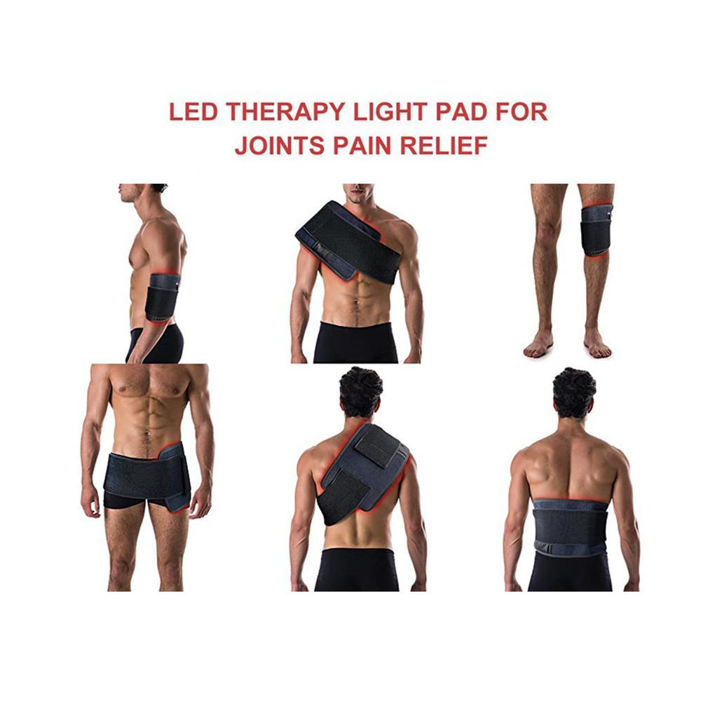 25W Tragbarer Ferninfrarot-Schmerzlinderungs-Therapiegürtel Einstellbare Frequenz-Therapieinstrument Elektrischer Infrarot-Therapie-Heizgürtel 400*200* 4,95mm