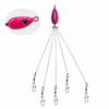 5PCS Stainless Steel Umbrella Fishing Lures 5 Arms Umbrella Rig Fishing Lure  Trout Perch Walleye