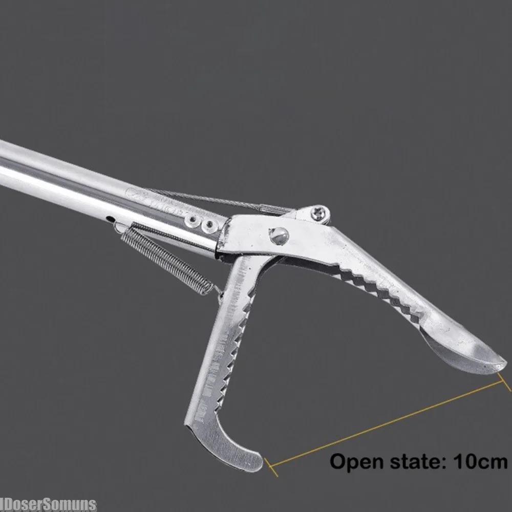 Stainless Steel Snake Tongs Two Types Head Foldable Reptile Grabber Tool Snake Hook Catcher Catcher Tool for Outdoor