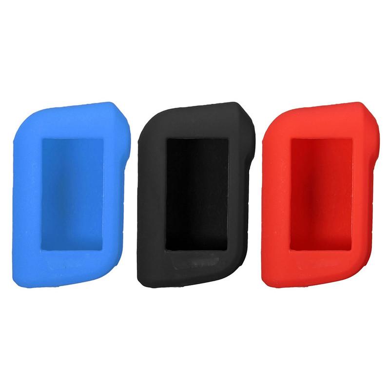 Funda de silicona para llave de coche Starline A93 A63, versión rusa, alarma bidireccional, control remoto LCD, llavero, funda n.° 270408
