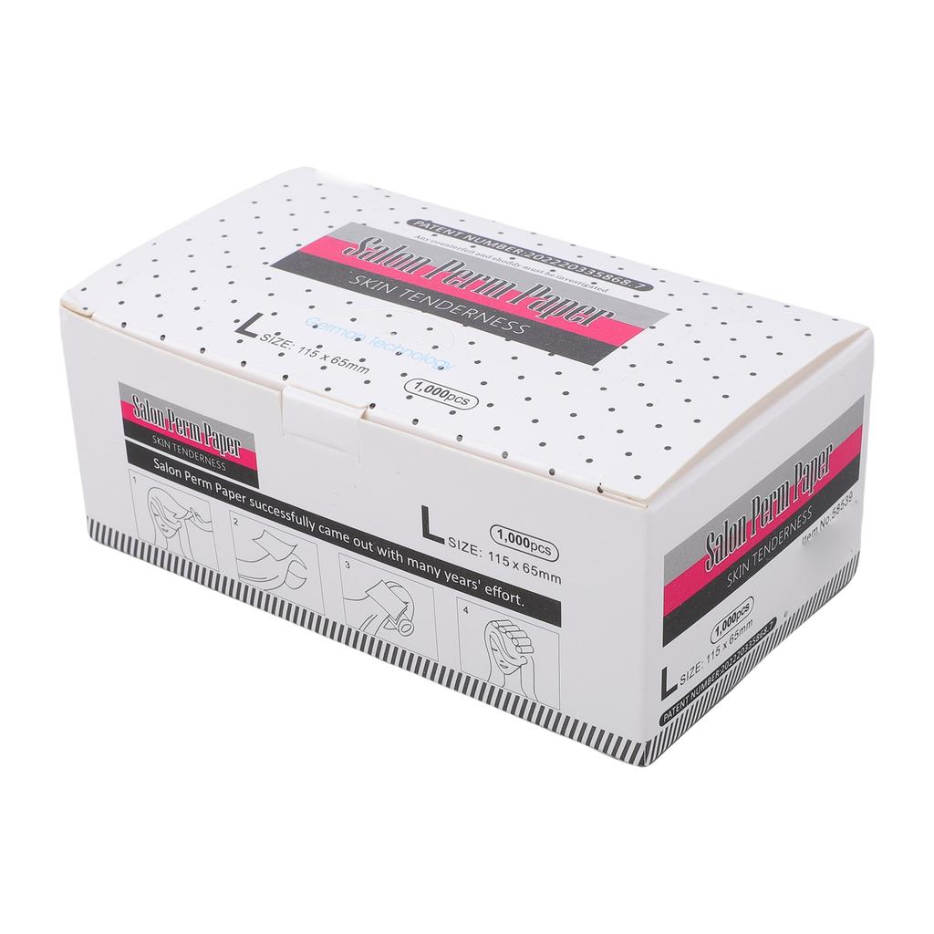 1000PCS Hair Perm Paper Breathable Heatproof High Toughness Thin Mesh Hair Styling Curling Paper for Home Salon Shop