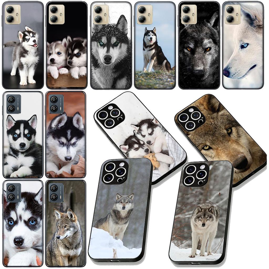 Stalking Wild Wolf Husky Dog Phone Case for Xiaomi Poco C85 C65 C75 X7 X6 M6 M8 F7 F8 Ultra F6 Pro Protective Cover