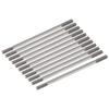 Uxcell Zestaw 15 szt. Złączki do prętów popychających, Pręty gwintowane dwustronne, Stal nierdzewna 304, M3x65mm, do majsterkowania, Samochodów RC, Łodzi, Pojazdów, Samolotów, Helikopterów