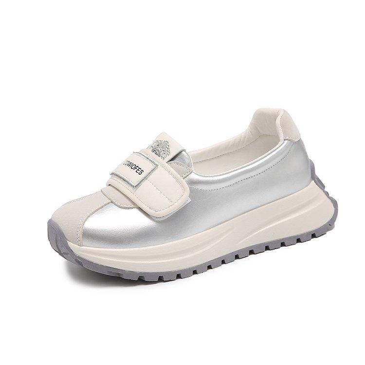 

Женская обувь Slip On Loafers For Ballet Flats Женские мокасины Повседневные кроссовки Zapatos Mujer Туфли на плоской подошве Для женщин Повседневная обувь 35 серебряный