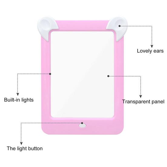 1 Set Scribbler Board Colored Lighting Eye Protection Plastic 3D Children Magic Drawing Board Kids Toy