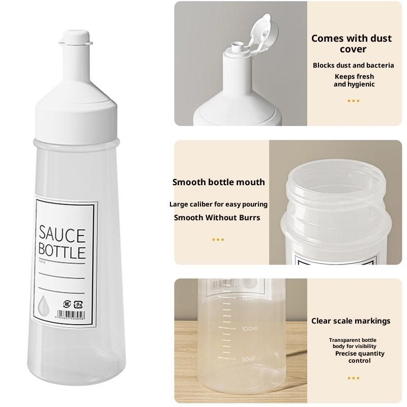 Condiment Squeeze Bottles 250/350/450Ml Ketchup Mustard Salad Sauce Dispenser With On Cap Lids Olive Oil Bottle Kitchen Gadget