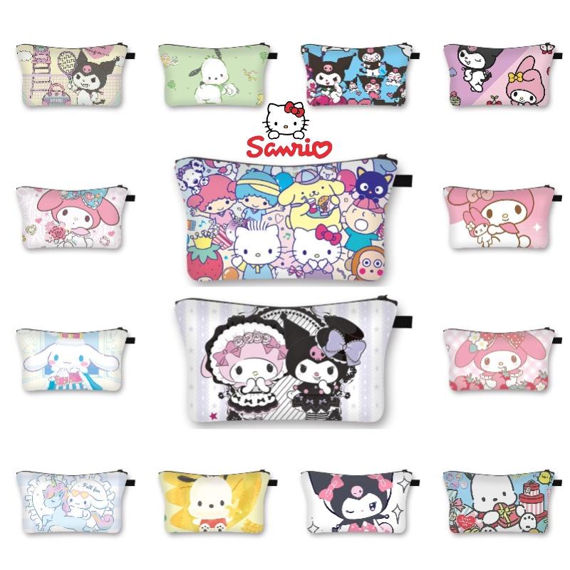 2023 Summer New Style Sanrio Cute Sweet Girl Makeup Bag Cartoon Student Storage Bag Wholesale