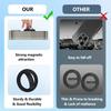 Silicone Ring Grip Phone Holder, Rotating Finger Loop Ring Grip Holder, Soft And Portable, Strong Magnetic Attraction, Compatible With Phone Case