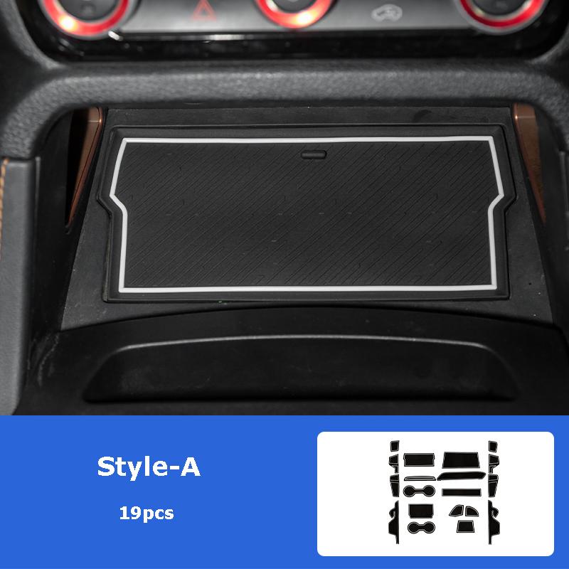 For Ford Ranger 2025 Modified Car Interior Door Groove Pad Full Car Protective Mat Car Interior Decoration Accessories 19pcs Set