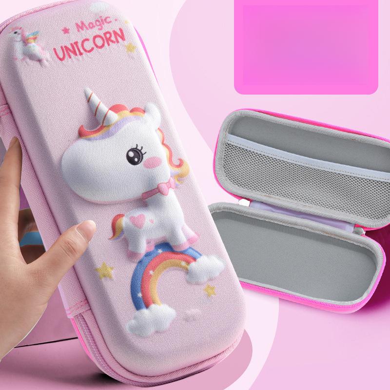 EVA Pencil Case Stationery Box Pencil Box Gift 3D Cartoon Elementary School Students Children Training Tutoring