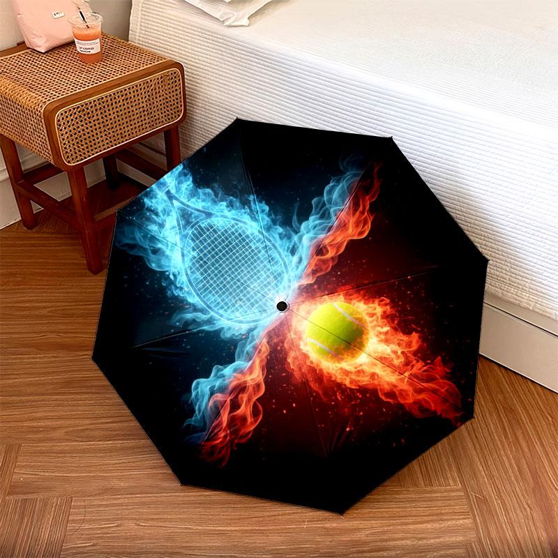 IceFireSports Pattern Pattern New Style Umbrella, 1 Piece Automatic Folding Umbrella, Portable Travel Umbrella, Outdoor Umbrella, Birthday Gift
