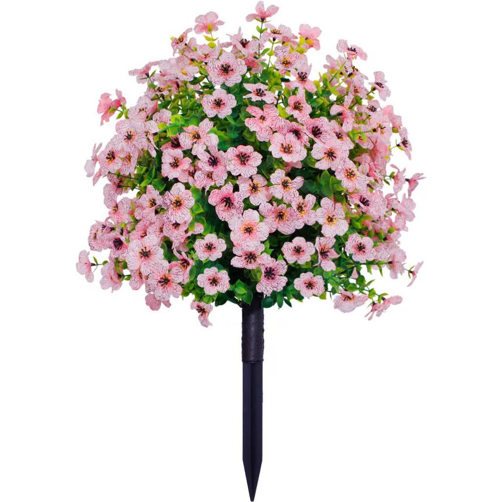 Violet Eucalyptus Artificial Flower Ground Stake for Wedding and Outdoor Decoration