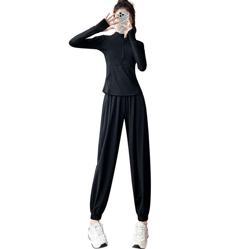 Women's 2024 Quick-Dry Sports Set: Morning Run, Hiking, Yoga, and Fitness Outfit