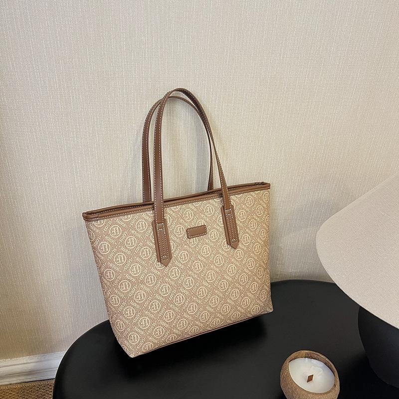 Bolso Tote de Alta Gama para Mujer con Estampado de Diamantes: Bolso de Hombro y Mano de Gran Capacidad Ligero de Lujo Tendencia 2025