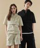 Hyperreet Unisex Hylon Cool Lightweight Woven Short Sleeve Anorak [Light Beige] He2An033