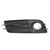 Left Side Matte Black Fog Light Grill S-Line Bumper For A4 B8 2008-2012