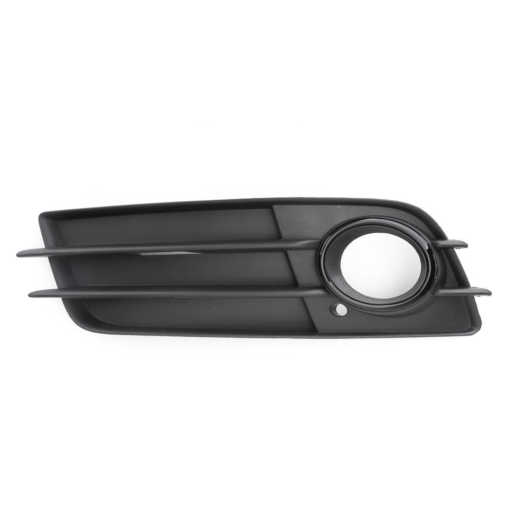 Left Side Matte Black Fog Light Grill S-Line Bumper For A4 B8 2008-2012