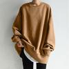 Autumn and Winter Temperament Korean Women's Pullover Round Neck Loose Women's Sweatshirt