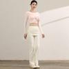 Yoga Set: Long Sleeve Sports Top with Built-in Bra, Slimming Fit, Beautiful Back Mesh for Pilates Training