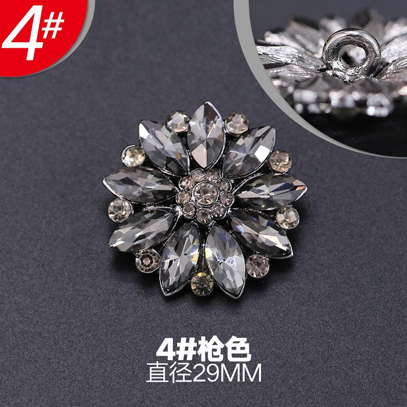 1pcs High-grade Coat Button for Clothing Metal Fur Button Mink Button Decorative Accessory