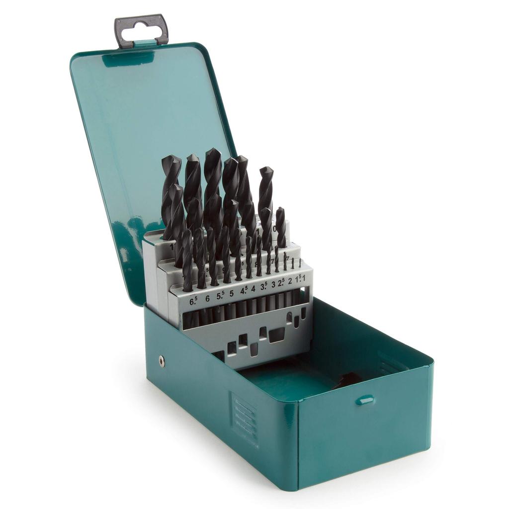 Makita DIN338 Drill Bit Set of 25 with Twist for Metalworking Case, Drill, [Used]